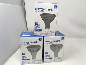 GE LED PAR30 Bulb, 10W Non Dimmable Long Neck Flood Light 340 Lumens Lot Of 3 - Picture 1 of 5
