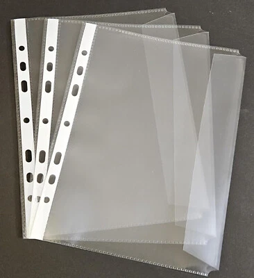 PS-HANDELSHAUS 50x A5 Dokumentenhülle f. z.B. Fahrzeugbriefe GLASKLAR GLATT mit KLAPPE, 150my