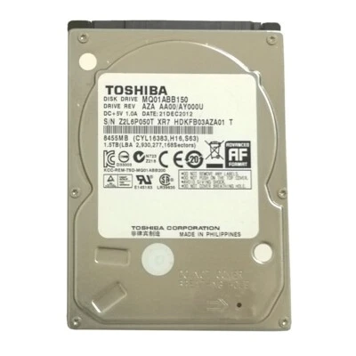Toshiba 1.5TB MQ01ABB150 5400RPM SATA 2.5" Laptop Hard Disk Drive - Image 1 of 4