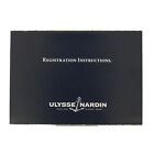 Ulysse Nardin Registration Instructions/ 3-yr International Warranty Card Holder