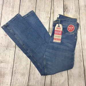 NWT Levis 502 Medium Denim Jeans Boys Size 25 X 25 (10 Reg) Taper Stretch $48 - Picture 1 of 5