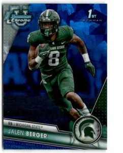 2023 Bowman Chrome U Sapphire Jalen Berger Michigan State Spartans #121 - Picture 1 of 2