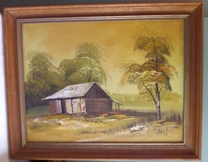 C.Hall, Original Oil Painting on board, 48x39cm, framed, vintage, 1960s,vgc. - Bild 1 von 11