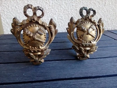 Paire d ancienne paire d embrase a rideaux LOUIS XVI noeud patere  - Photo 1/4