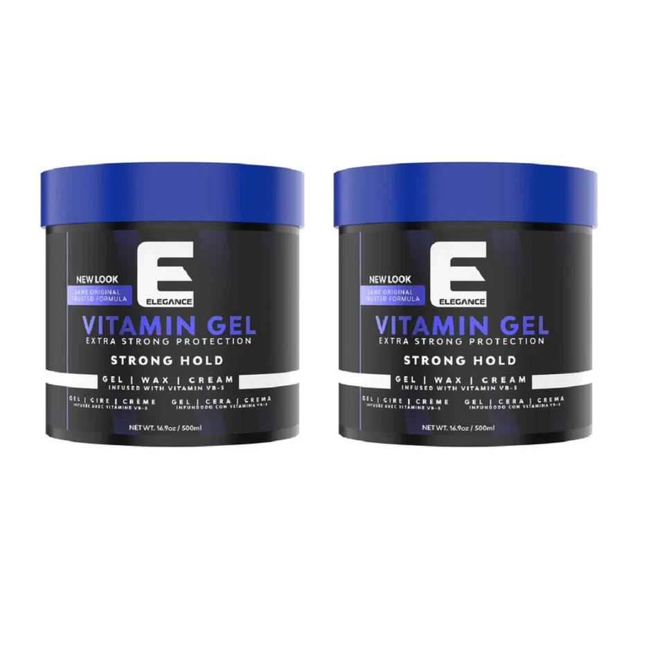 Elegance Vitamin Gel Fuerte Sujeción, 500ml/16.9oz cada uno (Pack de 2) Foto 1 de 1