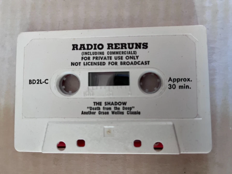 Radio Reruns The Shadow- Death from the Deep Cassette BD2L-C - Image 1 of 1