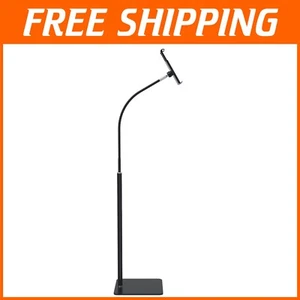Adjustable Tablet Floor Stand with Flexible Gooseneck for 3.5'' - 10.6'' Devices - Afbeelding 1 van 9