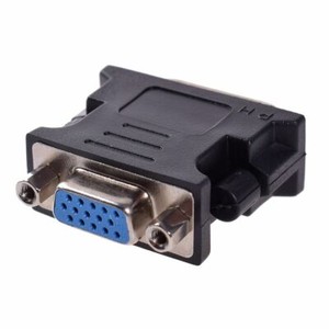 DVI 24+5 Pin Male to VGA Female Video Converter Adapter For PC Laptop Projector