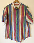 Norm Thompson Pinstrip Button Up Multi-Color  Xl