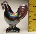 Vtg Special Order For Levay Le Smith Miniature Rooster #135 Amethyst Carnival