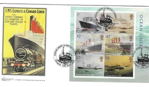 GB – 2004 FDC by Bradbury Ocean Liners MS Glasgow postmark - pre-owned - Picture 1 of 1