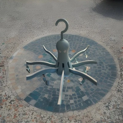 IKEA PRESSA Pulpo Secadora Colgante 16 Perchas Clip Prendedores Lavandería Plegable Foto 1 de 4