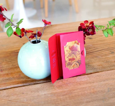 Korean 24K Pure Gold Wish Card Good Fortune Success Luck Graduation Good Gift - Image 1 of 4