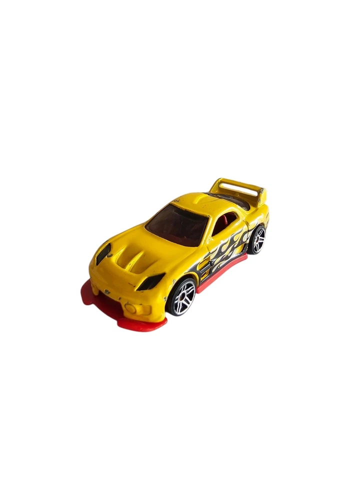 Hot Wheels 2002 24 Seven Yellow Red Diecast Metal Toy Model Car 1:64 Loose  - Image 1 of 4