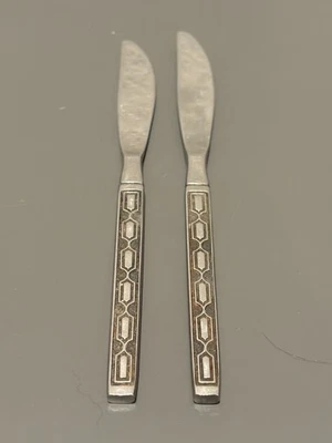 2-Vintage Mid-Century Modern Stanley Roberts "Matador" Stainless Steel Flatware  - Image 1 of 3