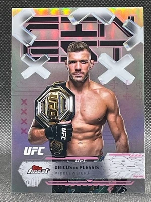 Dricus du Plessis 2025 Topps Finest UFC #14 Refractor - Image 1 of 2