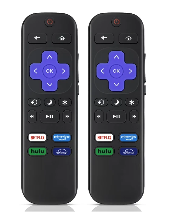 2Pack New Remote Control Replacement for All Roku TV TCL/Hisense/Onn Roku