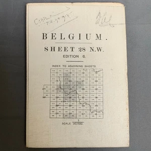 Ypres Salient Hellfire Corner Belgium WW1 Trench Map 1:20,000 28 NW July 1917 - Picture 1 of 7