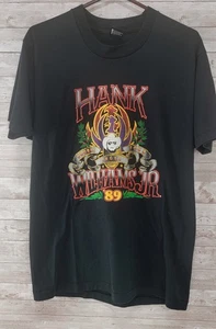 Vintage Screen Stars Hank Williams Jr 1989 Double Eagle Tour XL Black T-shirt  - Bild 1 von 11