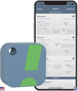 Smart Bluetooth Temperature & Humidity Sensor - Indoor/Outdoor Monitor - Picture 1 of 7