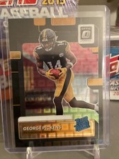 George Pickens Optic Preview Black Pandora /25 Steelers Color Match SP