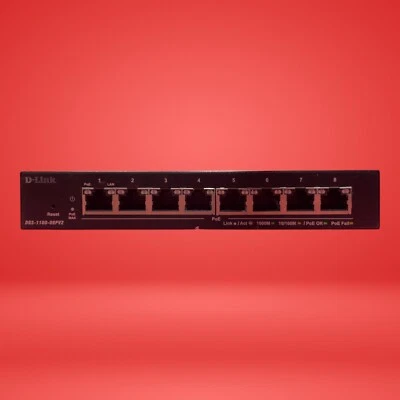 D-Link DGS-1100-08PV2 8-Port Gigabit Smart Managed Ethernet Switch Fanless - Image 1 of 4