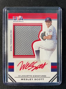 2017 Panini USA Stars & Stripes Wesley Scott Autographed Jersey #178/185 Royals!