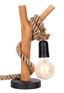 Nino TISCHLEUCHTE Nerida Durchmesser/Höhe: 6/40 cm Holz - Bild 1 von 6