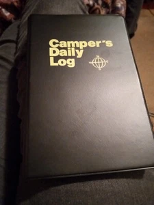 Campers Daily Log (CDL) Book Journal Camping Log Vinyl Loose Leaf Binder VINTAGE - Picture 1 of 4