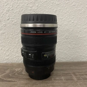 Camera Lens water-tight Stainless Steel Cup Coffee Tea Travel Mug - Picture 1 of 7