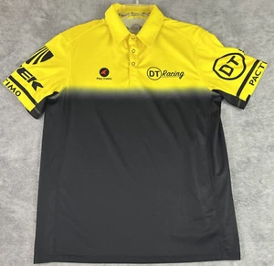 Pactimo Large DT Racing Cycling Jersey Yellow Black Streetwear Grunge Biking - Picture 1 of 15