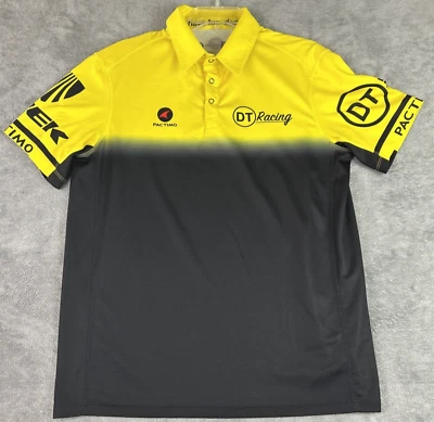 Pactimo Large DT Racing Cycling Jersey Yellow Black Streetwear Grunge Biking - Image 1 of 4