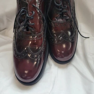 Boemos Herren Budapester italienische elegante Schuhe italienische Größe 40/US-Größe 7 burgunderrot/weinrot - Bild 1 von 9
