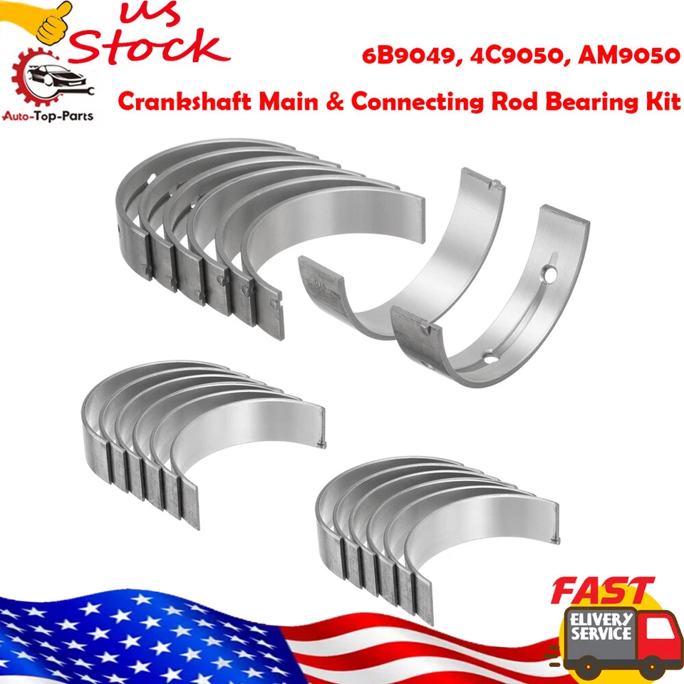 Kit de cojinete principal y de varilla de conexión del cigüeñal para Chrysler Dodge Jeep 11-16 3,6 L Foto 1 de 4