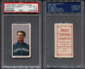 t206 Patsy Dougherty (Portrait) Sweet Caporal 150/30 PSA 4.5