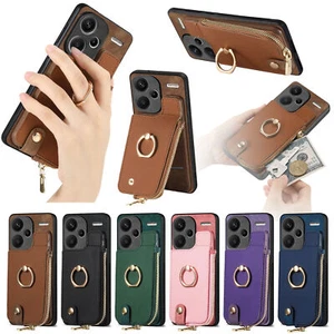 Wallet Ring Phone Case For Xiaomi 11 Lite 12T 13 Redmi Note 12 POCO X5 X4 Pro - Picture 1 of 18