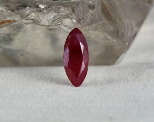 FINE RED NATURAL UNTREATED RUBY MARQUISE CUT 3.81 CTS GEMSTONE FOR RING PENDANT - Picture 1 of 7