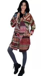 Nwt SACRED THREADS hippy pocket patch flannel warm JACKET COAT TOP XL Free shipp - Picture 1 of 10