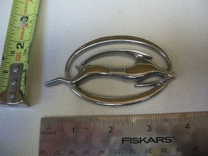 CHEVY IMPALA OVAL EMBLEM CHROME OEM ORIGINAL USED BAGDE - Picture 1 of 1
