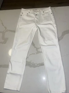 AGOLDE Size 29 Straight Crop Jean in White Women’s - Picture 1 of 9
