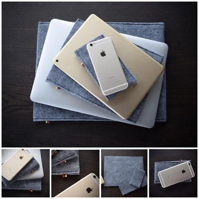 HECHO A MANO TODOS iPads fieltro funda funda bolsa bolsa Foto 1 de 4