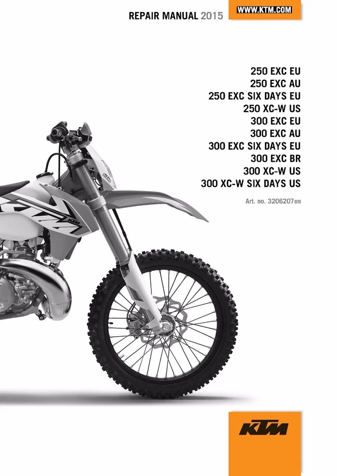 KTM Service Workshop Shop Repair Manual Book 2015 300 EXC - Image 1 of 4