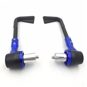 Blue CNC 7/8" 22mm Adjustable Brake Clutch Lever Protect Guard For Kawasaki Ninj - Picture 1 of 6
