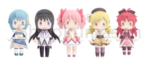 NEW AUTHENTIC HELLO! GOOD SMILE Puella Magi Madoka Homura Mami Kyoko... set of 5 - Picture 1 of 17