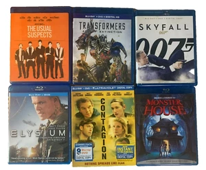 Blu Ray Movie 6 Piece Lot: James Bond, Transformers, Sci Fi, Drama, Action - Picture 1 of 2