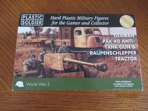 Soldado de plástico #WW2V15004 German Pak 40 y Raupen-Sclep Tracto 15 mm 8 vehículos - Imagen 1 de 2