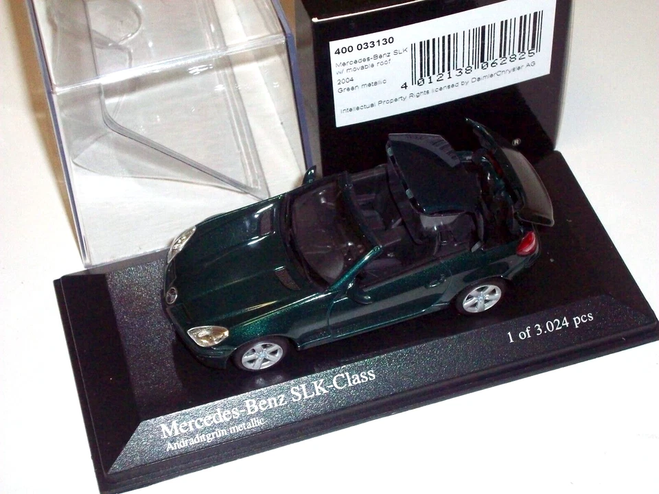 Minichamps 1/43 MERCEDES-BENZ SLK-Class 2004 400033130 Green Metallic 3024 pcs - Immagine 1 di 4