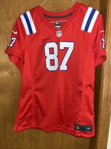 CAMISETA NIKE ON FIELD NE PATRIOTS #87 ROB GRONKOWSKI ROJA MUJER XL (B67) - Imagen 1 de 7