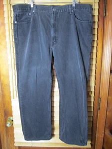 Pantalones de mezclilla negros 44x29 de pierna recta calce regular Levi's 505 para hombre - Imagen 1 de 6