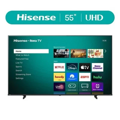 Hisense 55” Serie H5 4K UHD Roku Smart TV – Dolby Vision, HDR10, Modo Juego Foto 1 de 4